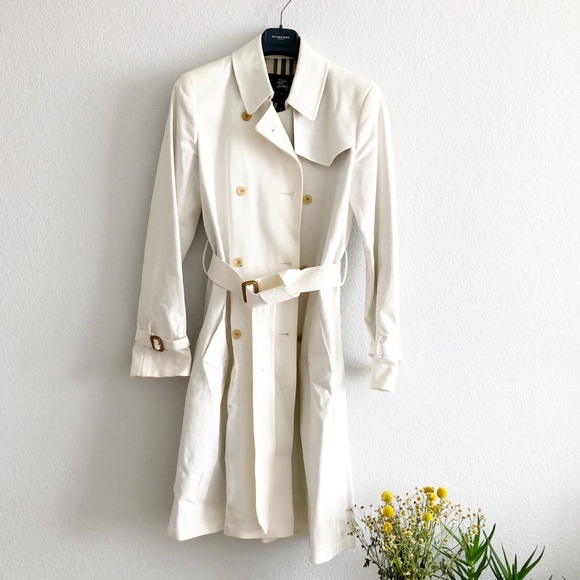 Burberry Jackets & Blazers - Burberry white trench coat